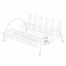 Escorredor de Louça Arco Aço Inox Cromado Grande Porta Copos Premium Pia Cozinha