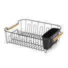 Escorredor De Louça Black Madeira Preto 14 Pratos - Arthi