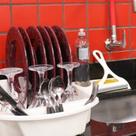 Escorredor de Louça Branco 43x8cm Plástico Resistente Vazado p/ Pia Pratos Copos Talheres Potes Utensílios de Cozinha