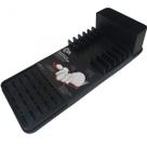Escorredor De Louça Compacto Organizador De Talheres Pratos E Copos Com Tapete De Pia Cor Preto Coza Linha Single