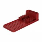Escorredor De Louça Compacto Organizador De Talheres Pratos E Copos Com Tapete De Pia Cor Vermelha Coza Linha Single Escorredor De Louça Compacto Organizador De Talheres Pratos E Copos Com Tapete De Pia Cor Vermelha Coza Linha Single
