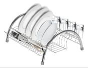 Escorredor de louca inox arco cromado 13