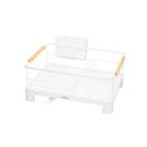 Escorredor de Louça Tramontina Plurale em Aço Inox Branco Alças Bambu