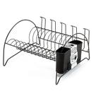 Escorredor de Louças Black com Porta Copos e Porta Talheres 2490 - Arthi