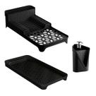 Escorredor de Louças com Porta Talher/Bandeja e Dispenser de Detergente - UZ Escorredor de Louças com Porta Talher/Bandeja e Dispenser de Detergente - UZ