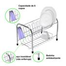 Escorredor De Louças Duplo Cromado Top