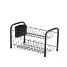 Escorredor de Louças Duplo Secador Cor Preto p/ 12 Pratos Porta 6 Copos e Talheres Pia Cozinha 2 Andares Preto Arthi