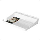 Escorredor de Louças Pratos Com Extensor 40x40x8 Fly Branco