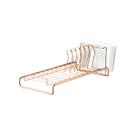 Escorredor de louças pratos talheres compacto rosé gold Future 984RG