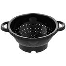 Escorredor de Macarrão Alça Preto 35,5 x 21 x 11 cm Plástico resistente,atóxico livre BPA- UninJet