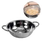Escorredor De Macarrão Inox Luxo Arroz Massas Legumes 23cm