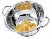 Escorredor De Massas Macarrão Em Inox Com Alça 24 Cm