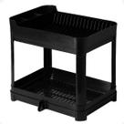 Escorredor de Pratos Louça Duplo C/ Bandeja 40,5 X 32 X 36,5
