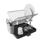 Escorredor de Pratos Metal Porta Talheres Organizador Cozinha Resistente Grande Capacidade Secagem Rápida Design Moderno Escorredor de Pratos Metal Porta Talheres Organizador Cozinha Resistente Grande Capacidade Secagem Rápida Design Moderno