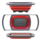 Escorredor de silicone retratil compacto retangular multiuso 60x26,5x12cm