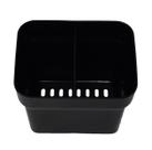 Escorredor de talheres compacto 2 divisorias preto micromax