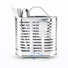 Escorredor de Talheres em Aço Inox com Drenagem Organizador de Cozinha