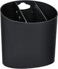 escorredor de talheres oval basic preto 10840/0008 - coza