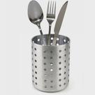 Escorredor De Talheres Spin Aço Inox Redondo Porta Talher