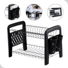 Escorredor duplo desmontável black coznha compacta