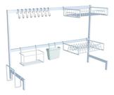 Escorredor E Organizador Kitchen Rack Pia Cozinha 82cm Branc
