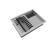 Escorredor Equipado Calha Úmida 3 Módulos 43cm Inox Embutido Escorredor Equipado Calha Úmida 3 Módulos 43cm Inox Embutido