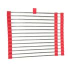 Escorredor Esteira Inox Louça Cozinha Pia Flexivel Extensivel Multiuso Silicone Dobravel Compacto