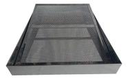 Escorredor Fritura Inox Bandeja 30x40x6cm Pastel Salgados