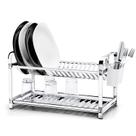 Escorredor Inox 16 Pratos Montado - Porta Talher Plastico PP