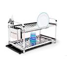 Escorredor Inox 20 Pratos Montado - Porta Talher Inox Com Bandeja