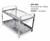 Escorredor INOX Montado Dinox 16 Pratos EPP001
