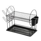 Escorredor Louça Inox 2 Andares Grande - Organizador Cozinha Escorredor Louça Inox 2 Andares Grande - Organizador Cozinha