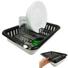 Escorredor Louça Talheres Pratos Copos Com Bandeja Bacia Pia Bancada Cozinha - AMZ Escorredor Louça Talheres Pratos Copos Com Bandeja Bacia Pia Bancada Cozinha - AMZ