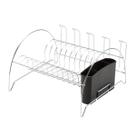 Escorredor Louças Aço inox Secador 11 Pratos 5 Copos Porta Talheres Organizador Cozinha
