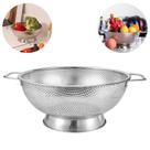 Escorredor Macarrão Multiuso 26Cm Aço Inox Rígido Mimo Style Escorredor Macarrão Multiuso 26Cm Aço Inox Rígido Mimo Style