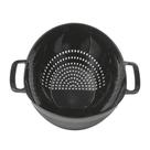 Escorredor Multiuso Escorre E Serve Plástico Preto 19,3x25,5x30,5cm Ref.55012003 Nitron
