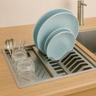 Escorredor Organizador de Louças Embutido Quadrado com Tampa Inox 44x30cm Cozix