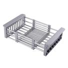 Escorredor Pia Retrátil Multifuncional Cozinha Ajustável Inox - Clink