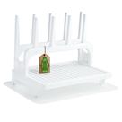Escorredor PopYum PRDR02 com tapete de silicone, compacto e que economiza espaço