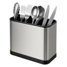 Escorredor Porta Talheres Aço Inox 4 Divisões Organizador