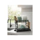 Escorredor Preto Aço Inox Modular - Pratos, Copos e Talheres Escorredor Preto Aço Inox Modular - Pratos, Copos e Talheres