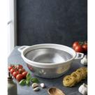 Escorredor Redondo de Aço Inox Com Alça e Pés Reforçado 24cm CIXB0