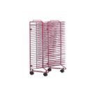 Escorredor Sax Stack-a-Rack revestido a pó vermelho 30x21x17 cm