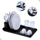 Escorredor sempre seco black para 8 pratos cozinha