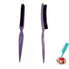 Escova 3 Fileiras Cerdas Firmes PBT Ponta Fina para Alinhamento, Mechas, uso com pomadas e cremes Escova 3 Fileiras Cerdas Firmes PBT Ponta Fina para Alinhamento, Mechas, uso com pomadas e cremes