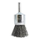 Escova Aço Carbono Pincel Ondulada 1" 25mm com Haste 1/4" 4500RPM Pequi