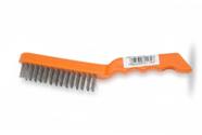Escova Aco Manual Cabo Pvc Curvo 4 Filetes Atopy
