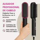 Escova Alisadora 110V/220V Para Modelar e Secar Cachos