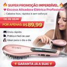 Escova Alisadora Elétrica Mondial Golden Rosê Ea02 Bivol