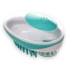 Escova Banho Massageadora Silicone Dispenser bom p Cachorro